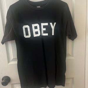 Black Obey T-shirt from Obey. Size Medium.
